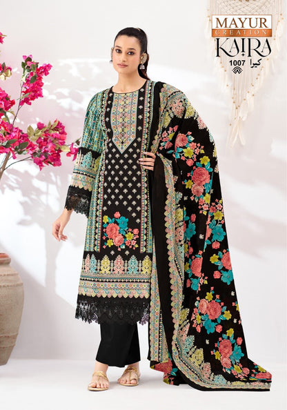 Kaira Vol 1 Mayur Creation Mix Cotton Karachi Salwar Suits Exporter Ahmedabad