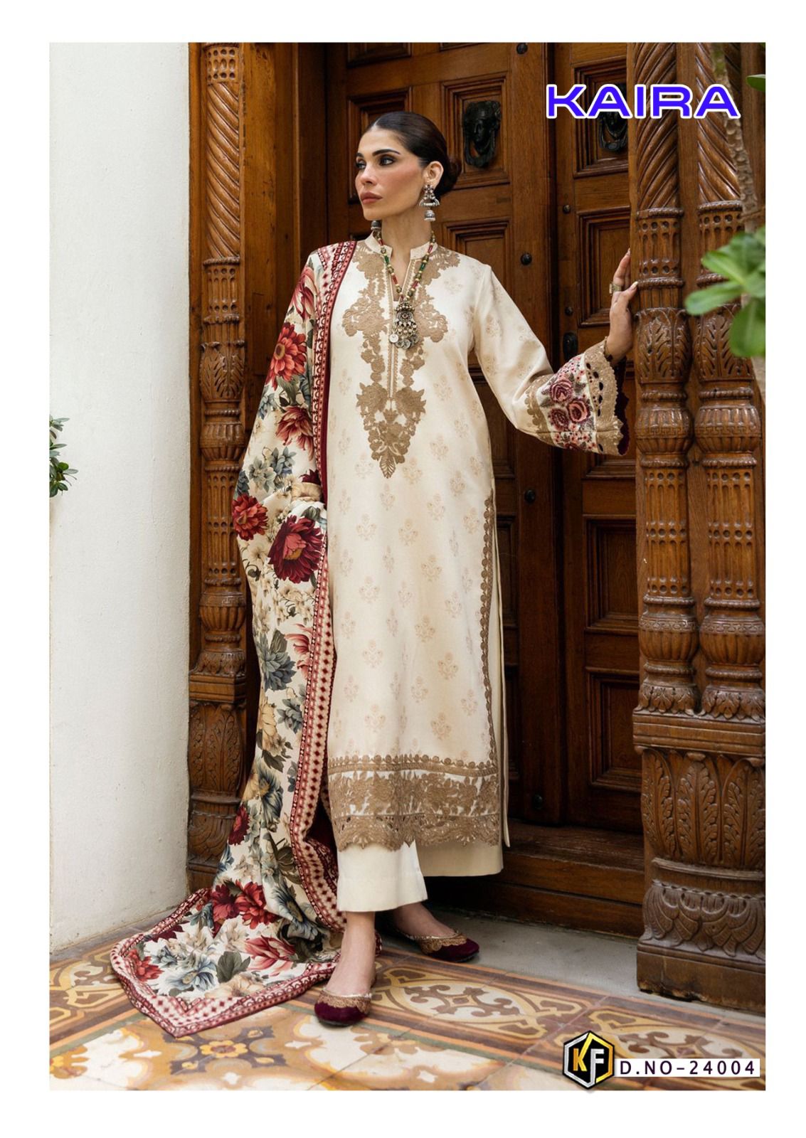 Kaira Vol 24 Heavy Luxury Lawn Collection Keval Fab Cotton Karachi Readymade Suits Wholesale Price