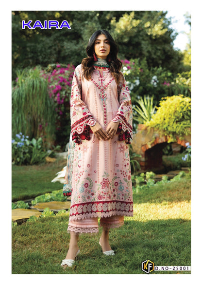 Kaira Vol 25 Keval Fab Lawn Cotton Karachi Salwar Suits Wholesaler India
