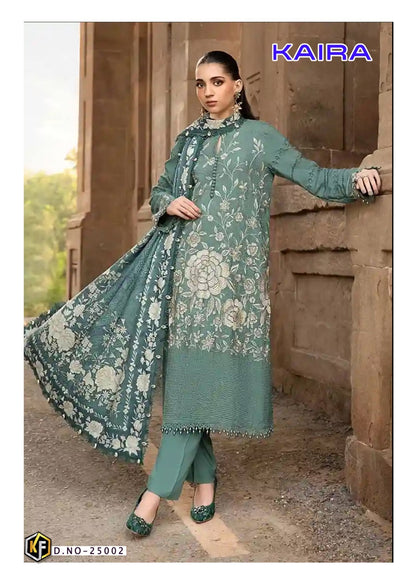 Kaira Vol 25 Keval Fab Lawn Cotton Karachi Salwar Suits Wholesaler India