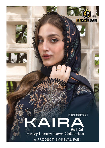 Kaira Vol 26 Keval Fab Lawn Cotton Karachi Salwar Suits Exporter India