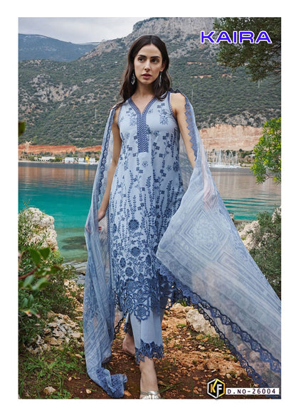 Kaira Vol 26 Keval Fab Lawn Cotton Karachi Salwar Suits Exporter India