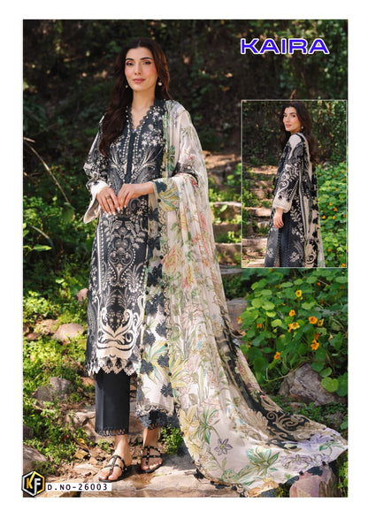 Kaira Vol 26 Keval Fab Lawn Cotton Karachi Salwar Suits Exporter India