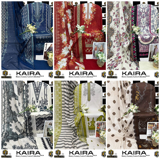 Kaira Vol 29 Keval Fab Lawn Cotton Karachi Salwar Suits Wholesale