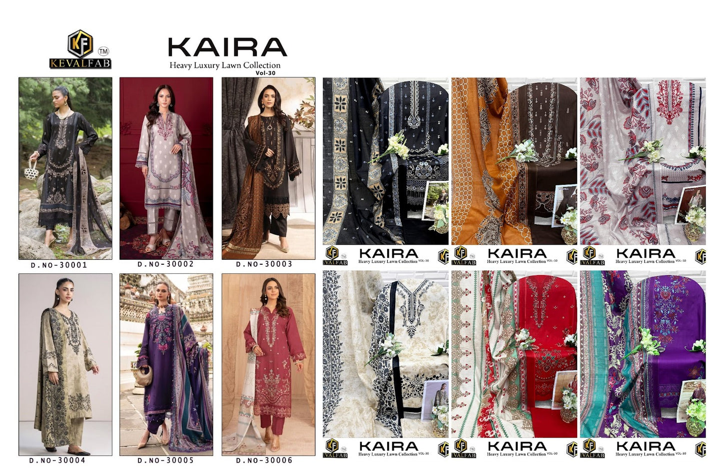 Kaira Vol 30 Keval Fab Lawn Cotton Karachi Salwar Suits Exporter Ahmedabad