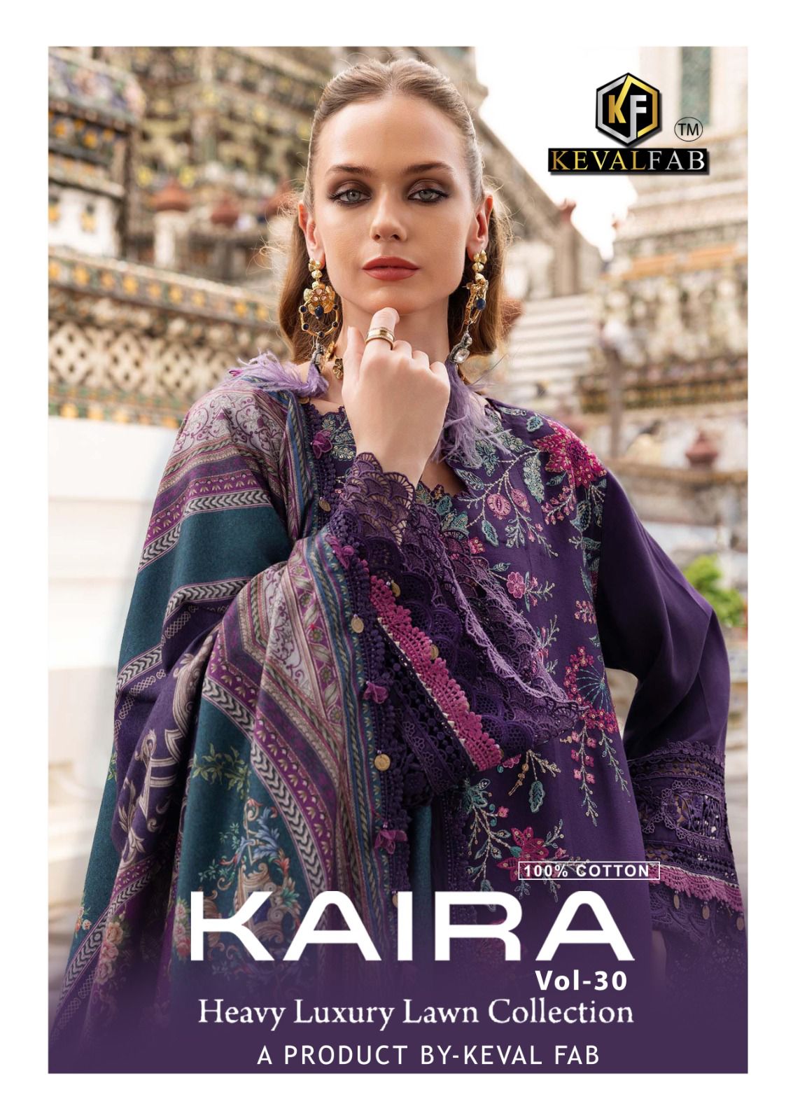 Kaira Vol 30 Keval Fab Lawn Cotton Karachi Salwar Suits Exporter Ahmedabad