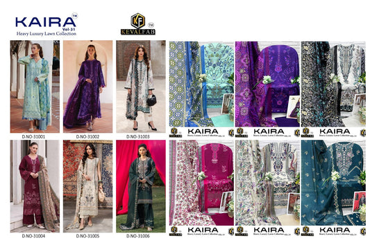 Kaira Vol 31 Keval Fab Lawn Cotton Karachi Salwar Suits Exporter Gujarat