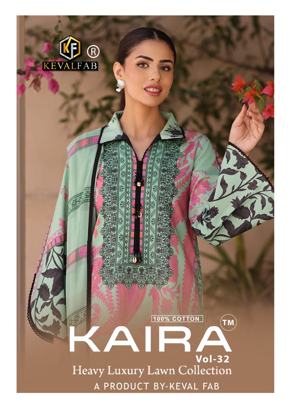 Kaira Vol 32 Keval Fab Lawn Cotton Karachi Salwar Suits Exporter Gujarat