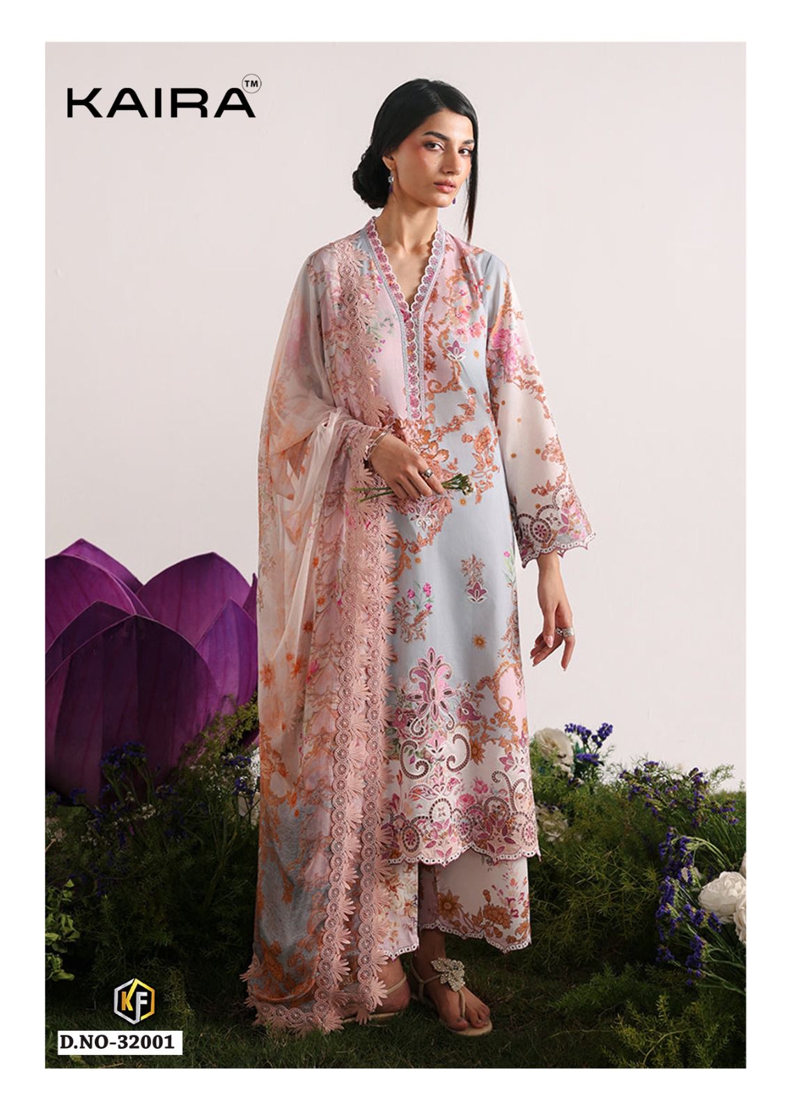 Kaira Vol 32 Keval Fab Lawn Cotton Karachi Salwar Suits Exporter Gujarat