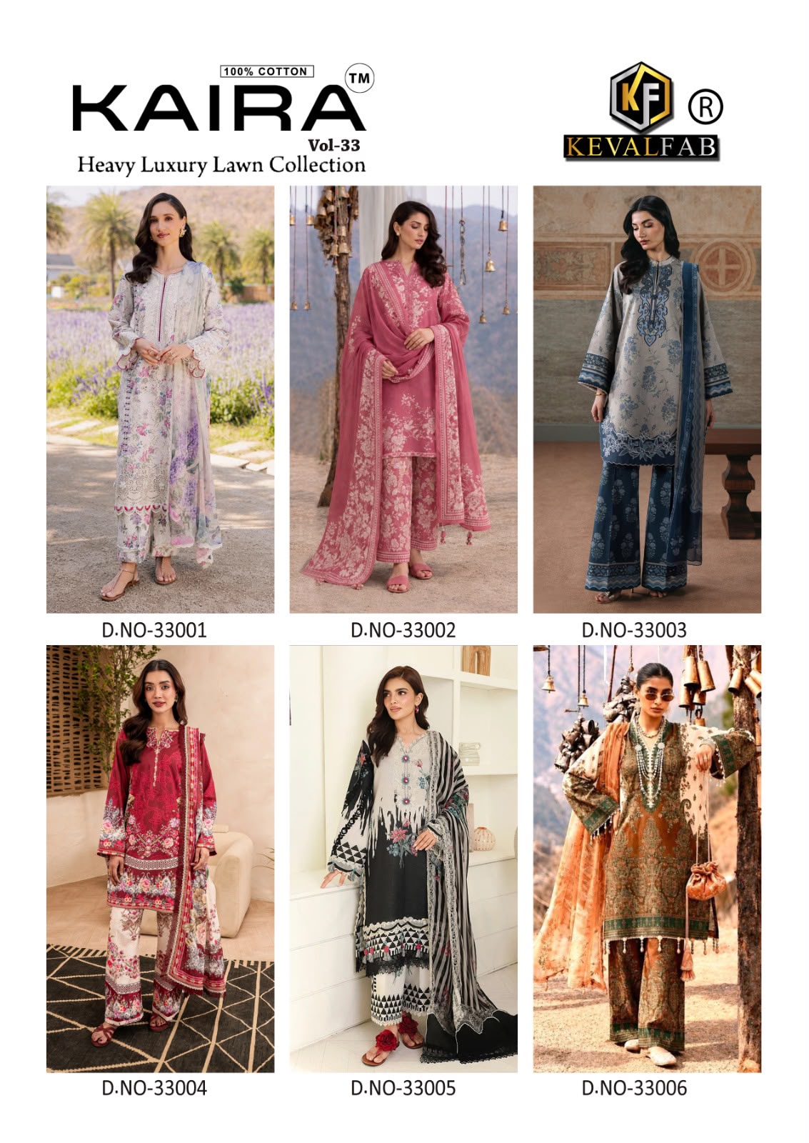 Kaira Vol 33 Keval Fab Lawn Cotton Karachi Salwar Suits Supplier Gujarat