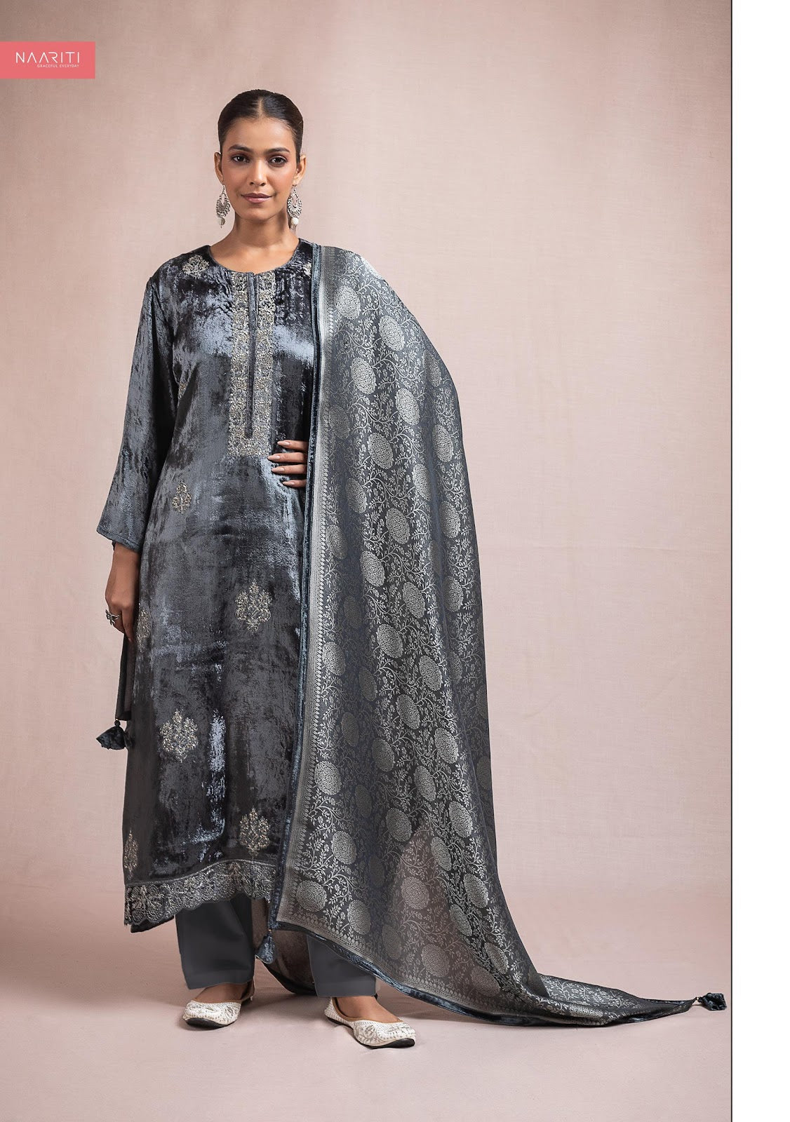 Kairi Naariti Velvet Suits Wholesale Price