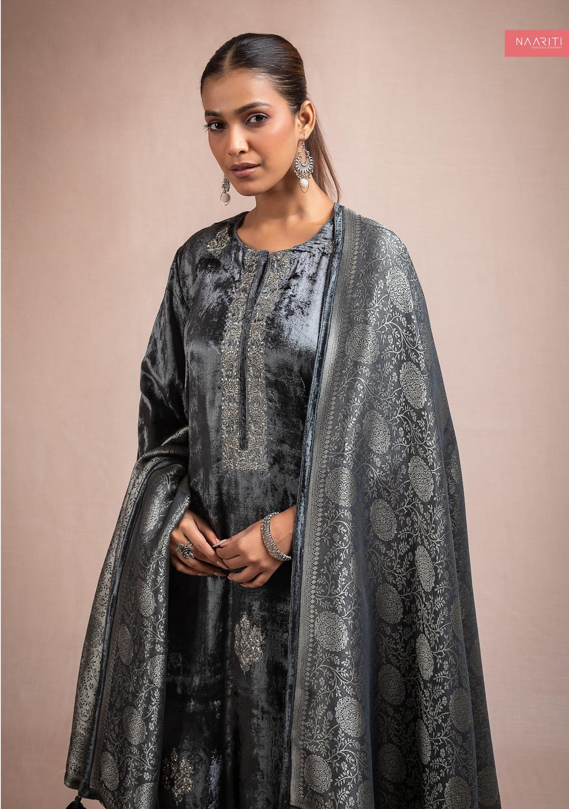 Kairi Naariti Velvet Suits Wholesale Price