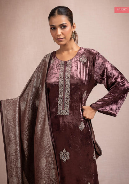 Kairi Naariti Velvet Suits Wholesale Price