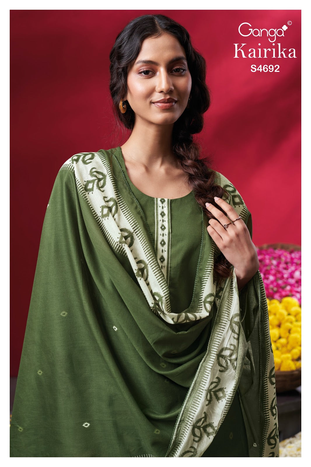 Kairika S4692 Ganga Cotton Plazzo Style Suits Wholesale Price