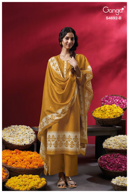 Kairika S4692 Ganga Cotton Plazzo Style Suits Wholesale Price