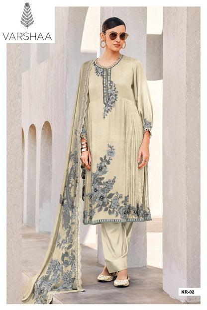 Kairo Varshaa Viscose Muslin Pant Style Suits Supplier