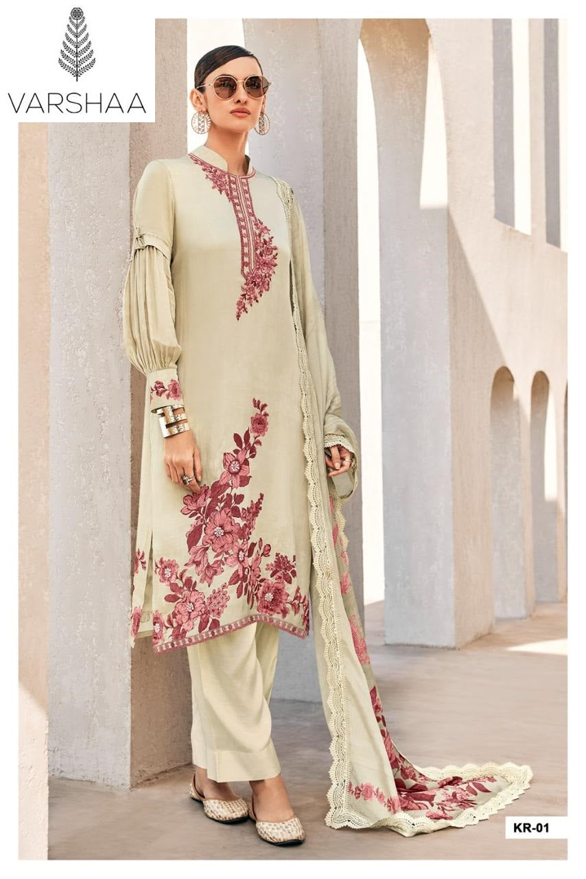 Kairo Varshaa Viscose Muslin Pant Style Suits Supplier