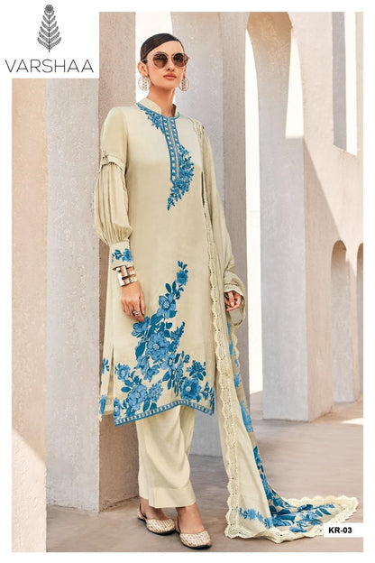 Kairo Varshaa Viscose Muslin Pant Style Suits Supplier