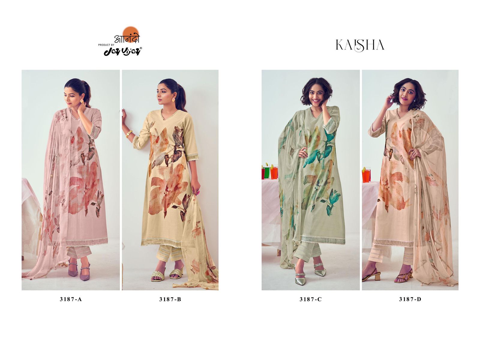 Kaisha Jay Vijay Pure Cotton Pant Style Suits