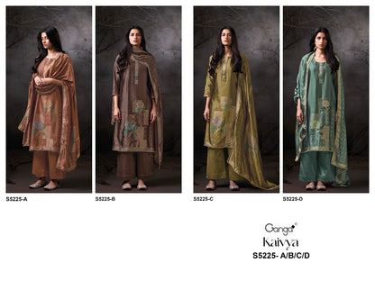 Kaivya S5225 Ganga Woven Silk Pant Style Suits Manufacturer