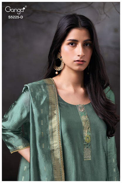 Kaivya S5225 Ganga Woven Silk Pant Style Suits Manufacturer