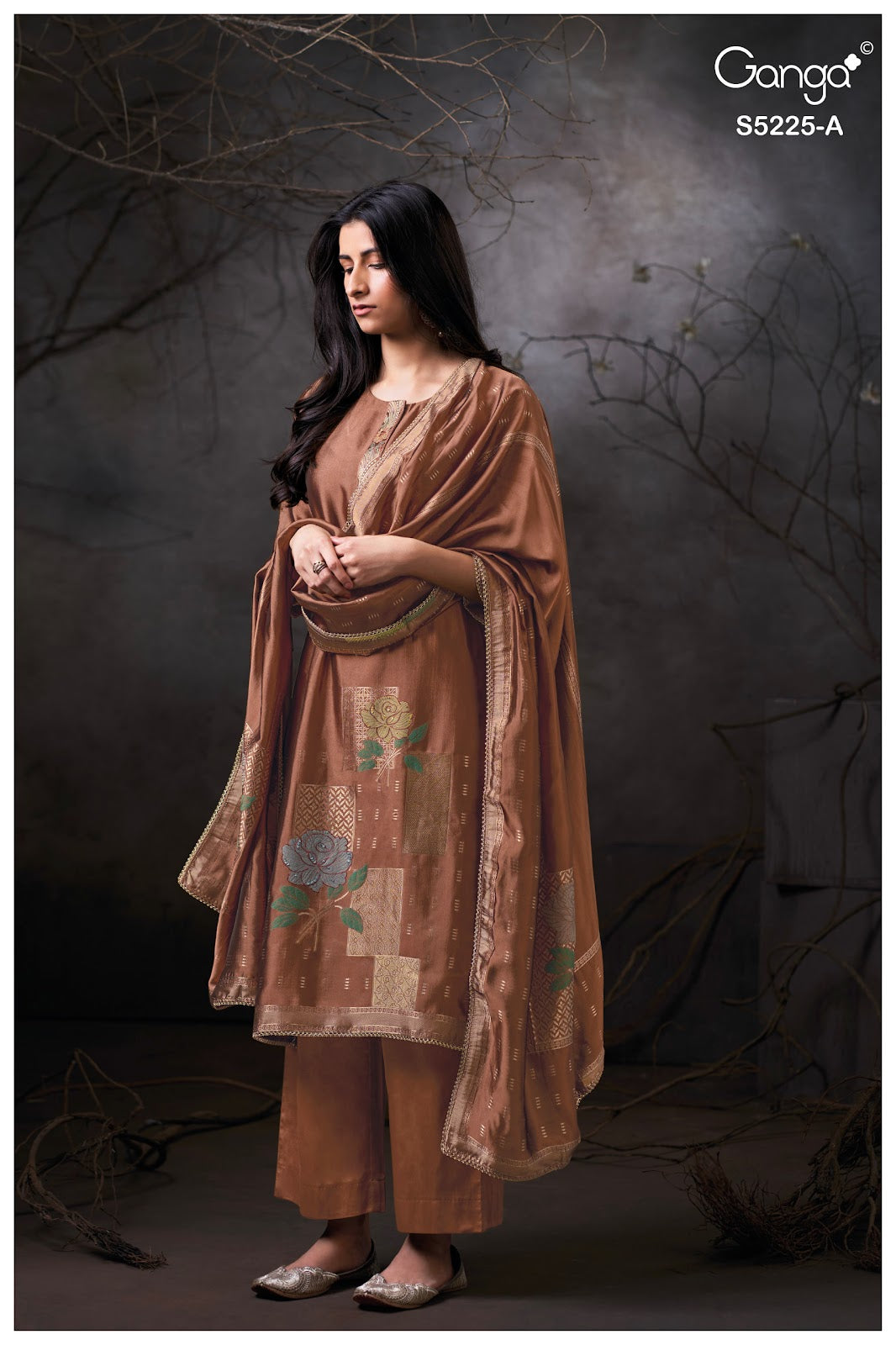 Kaivya S5225 Ganga Woven Silk Pant Style Suits Manufacturer
