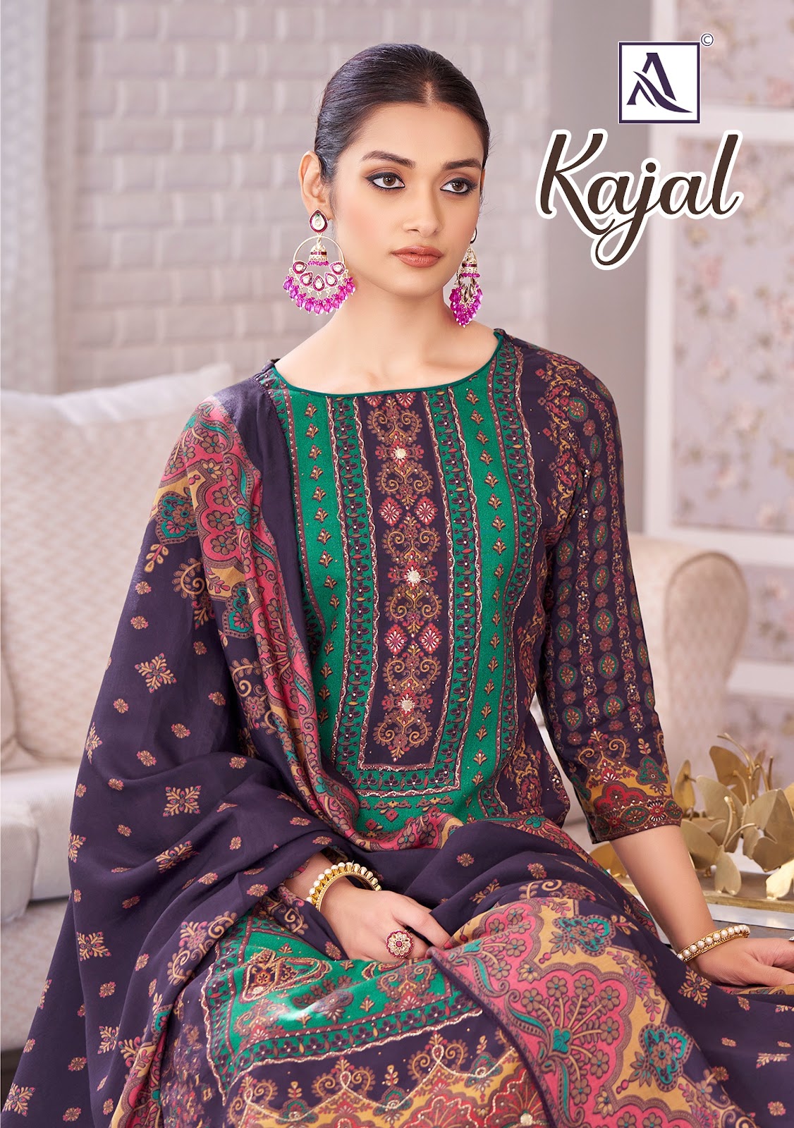 Kajal Alok Viscose Karachi Salwar Suits Supplier