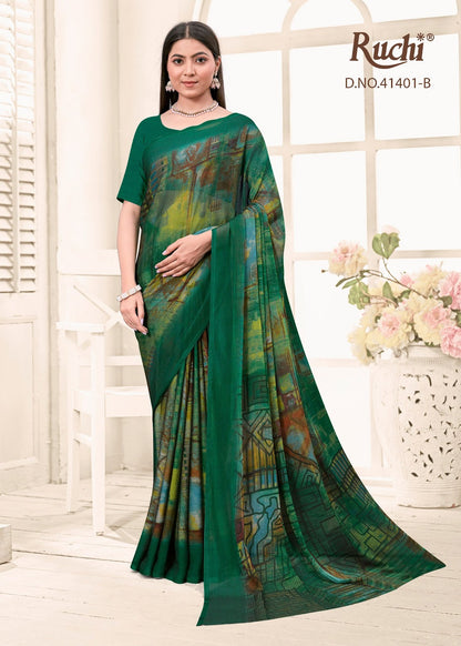 Kajal Chiffon Vol 3 Ruchi Sarees Manufacturer Ahmedabad