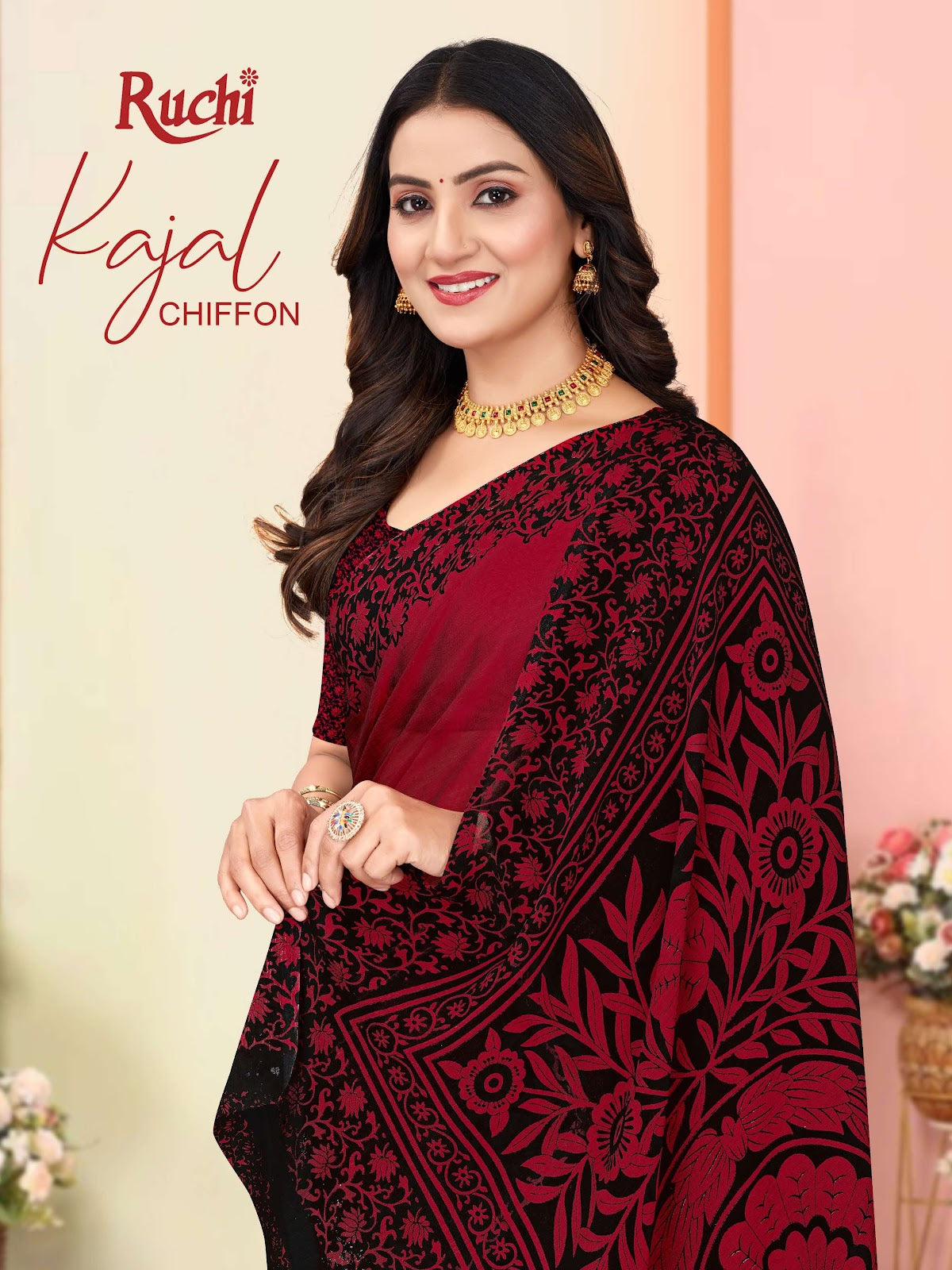 Kajal Chiffon Vol 4 Ruchi Sarees Supplier Ahmedabad