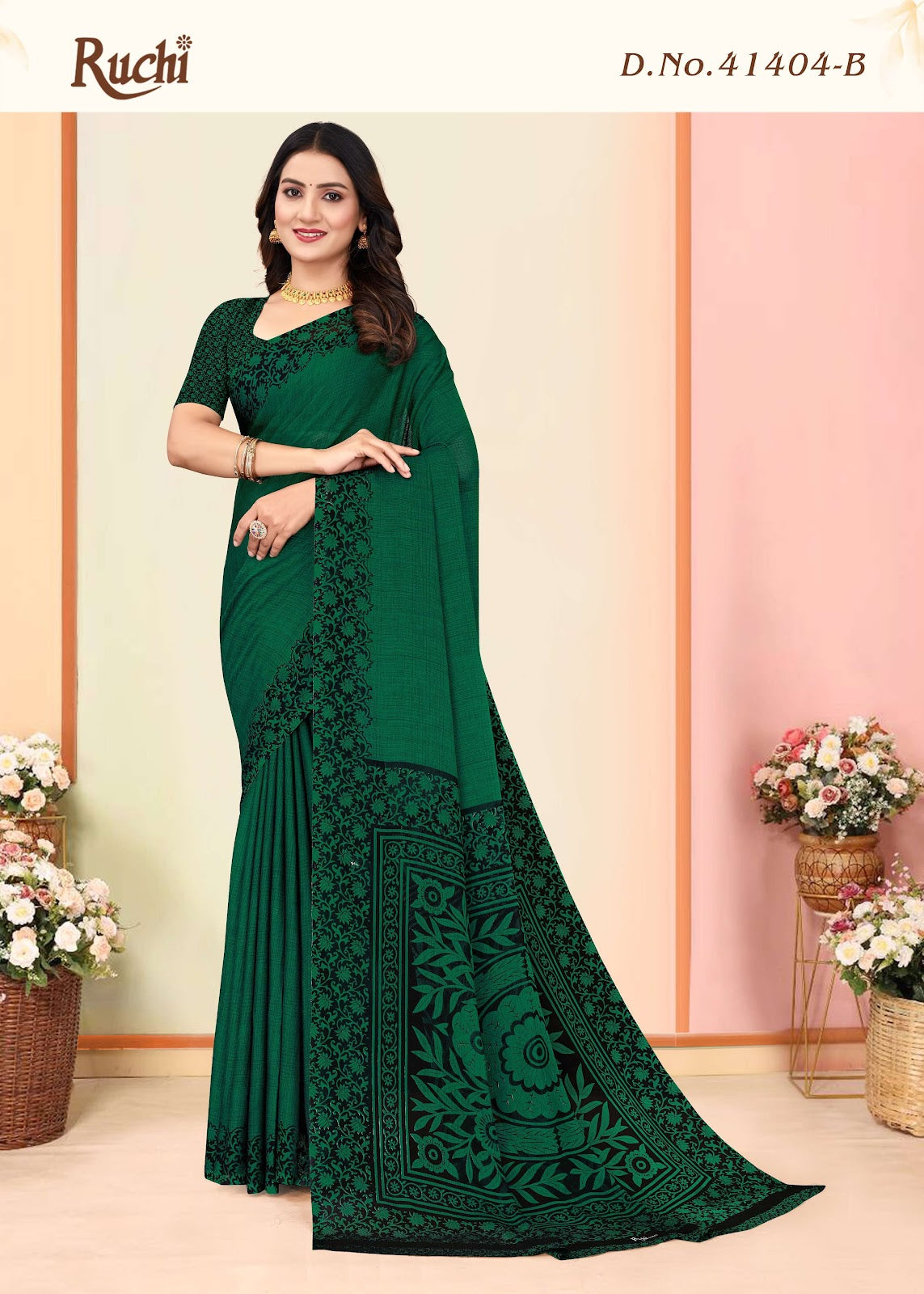 Kajal Chiffon Vol 4 Ruchi Sarees Supplier Ahmedabad