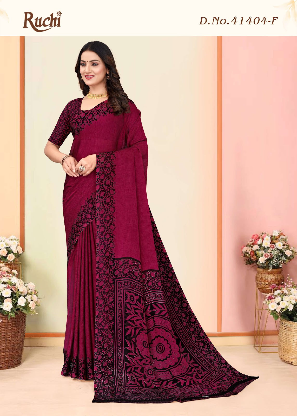 Kajal Chiffon Vol 4 Ruchi Sarees Supplier Ahmedabad