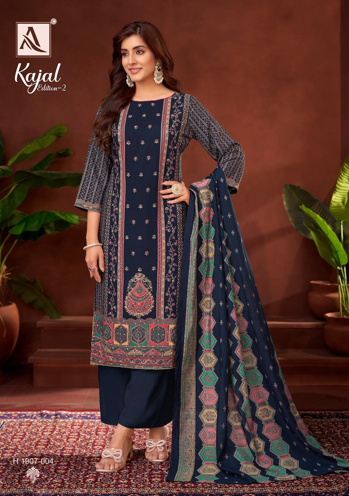 Kajal Edition 2 Alok Viscose Rayon Pant Style Suits Manufacturer
