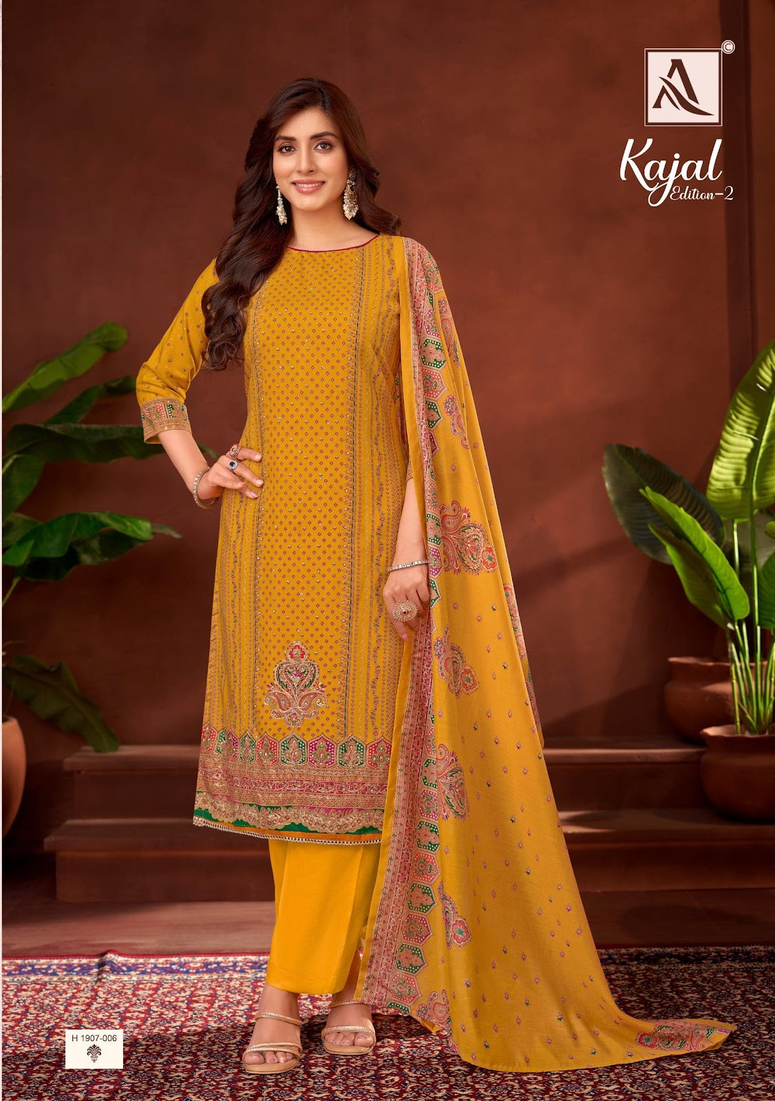 Kajal Edition 2 Alok Viscose Rayon Pant Style Suits Manufacturer