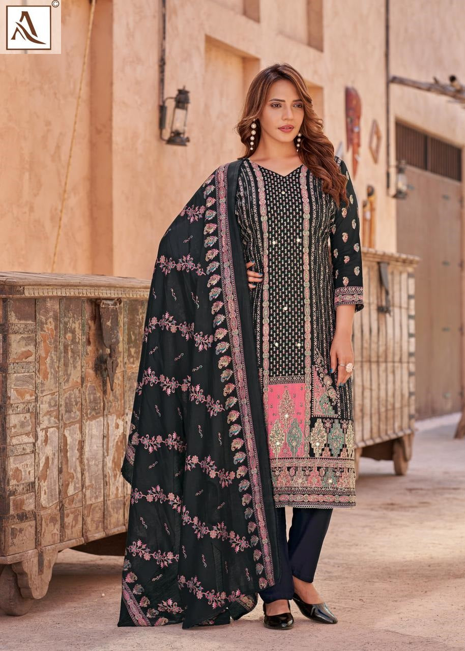 Kajal Edition 3 Alok Viscose Reyon Karachi Salwar Suits Wholesale Price