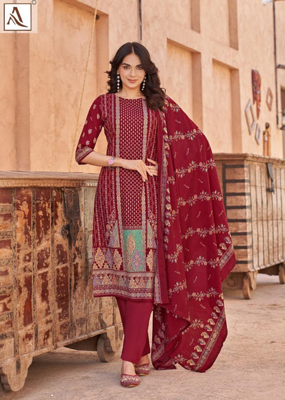 Kajal Edition 3 Alok Viscose Reyon Karachi Salwar Suits Wholesale Price