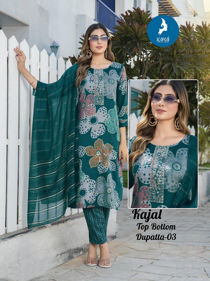 Kajal Kaya Capsule Readymade Pant Style Suits Wholesale Price