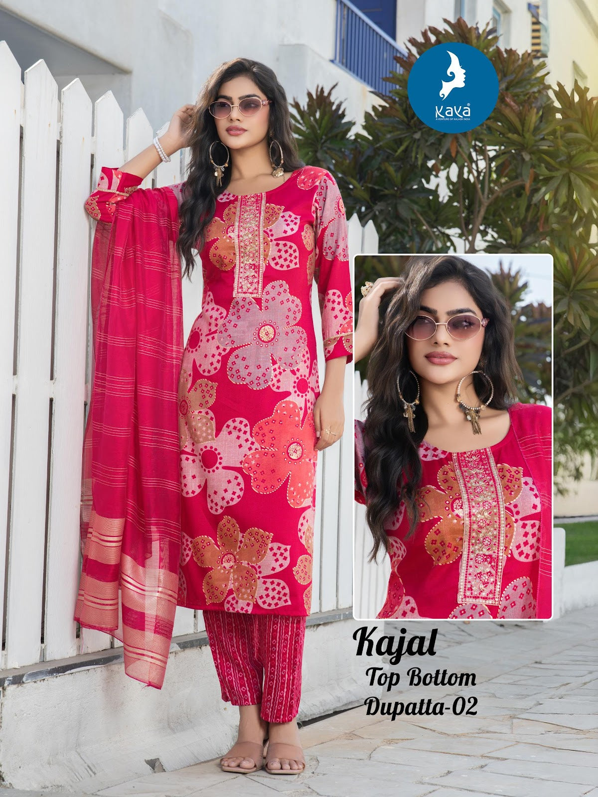 Kajal Kaya Capsule Readymade Pant Style Suits Wholesale Price
