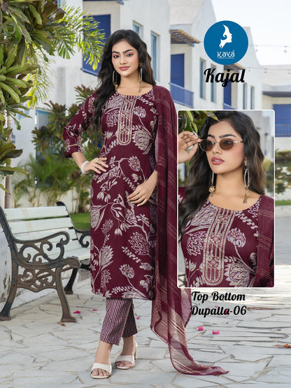 Kajal Kaya Capsule Readymade Pant Style Suits Wholesale Price