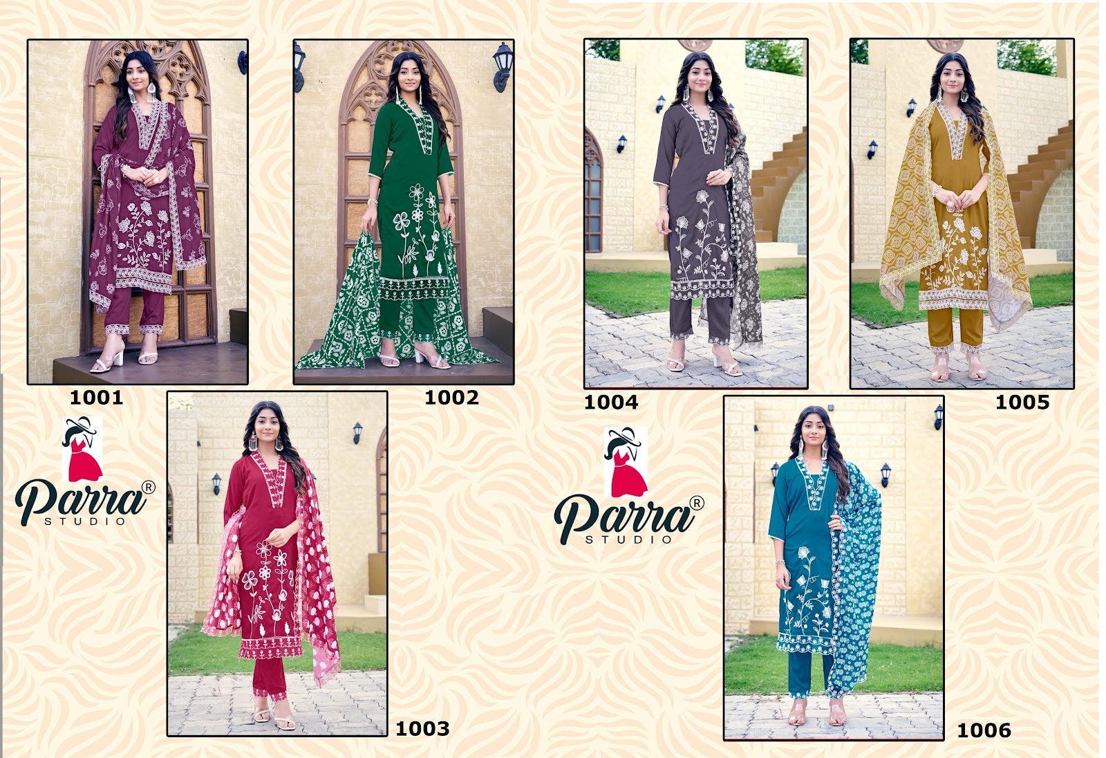 Kajal Parra Studio Parampara Silk Readymade Pant Style Suits Wholesale Price