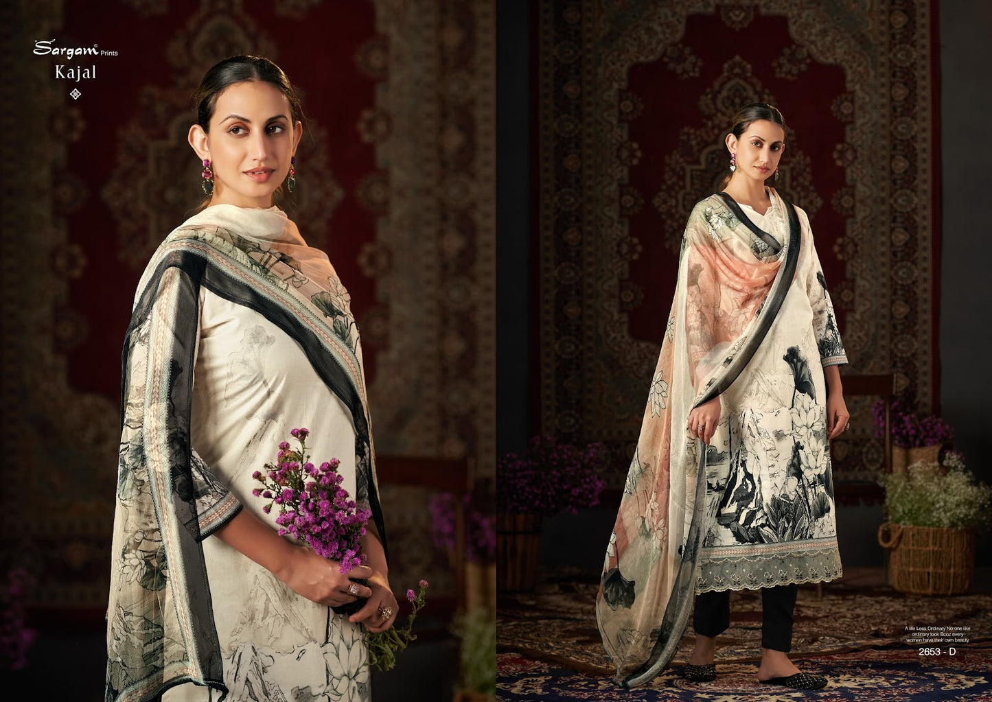 Kajal Sargam Prints Cambric Cotton Pant Style Suits Manufacturer Gujarat