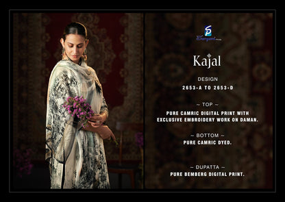 Kajal Sargam Prints Cambric Cotton Pant Style Suits Manufacturer Gujarat