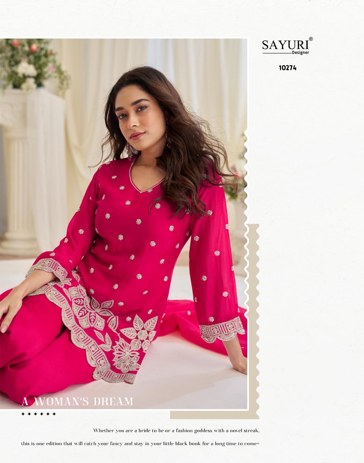 Kajal Sayuri Silk Readymade Suits Wholesaler Ahmedabad