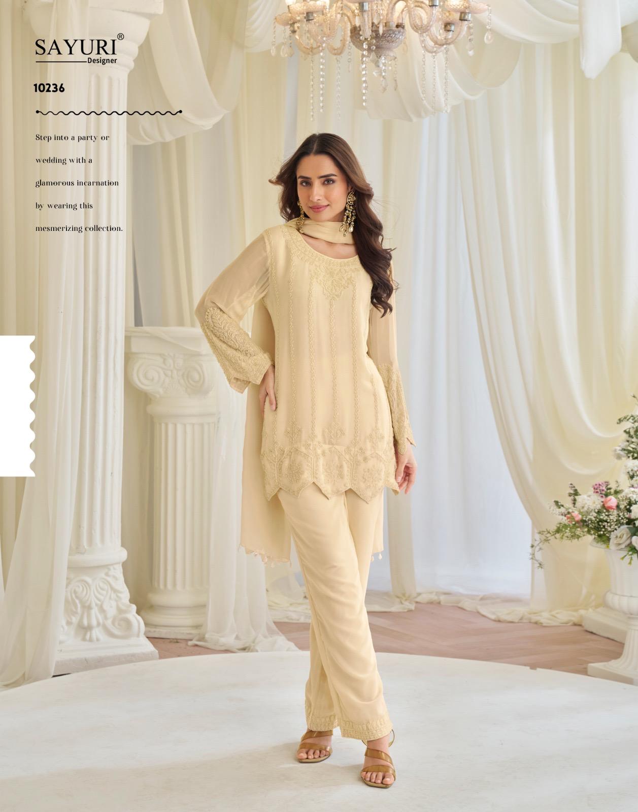 Kajal Sayuri Silk Readymade Suits Wholesaler Ahmedabad