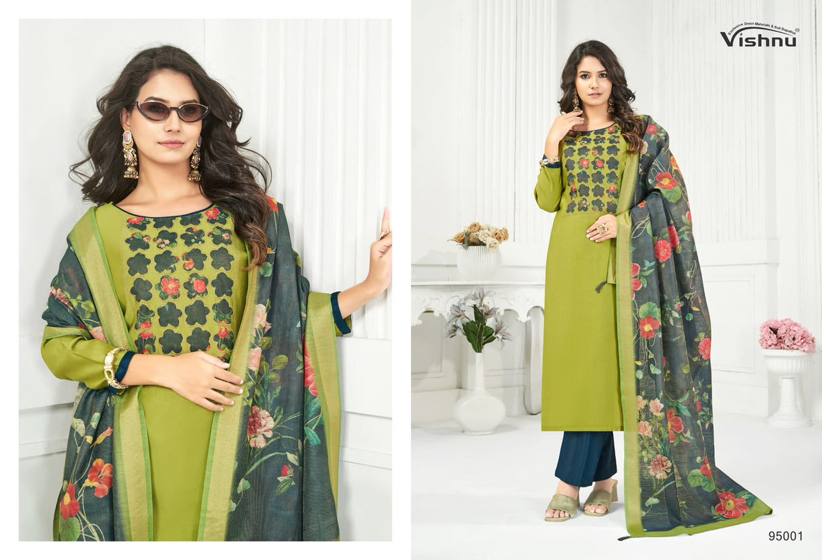 Kajal Vishnu Impex Vetican Silk Pant Style Suits Exporter Ahmedabad