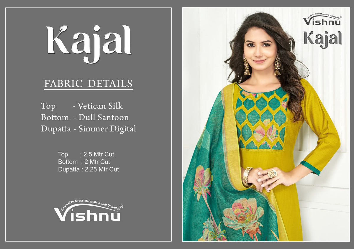 Kajal Vishnu Impex Vetican Silk Pant Style Suits Exporter Ahmedabad