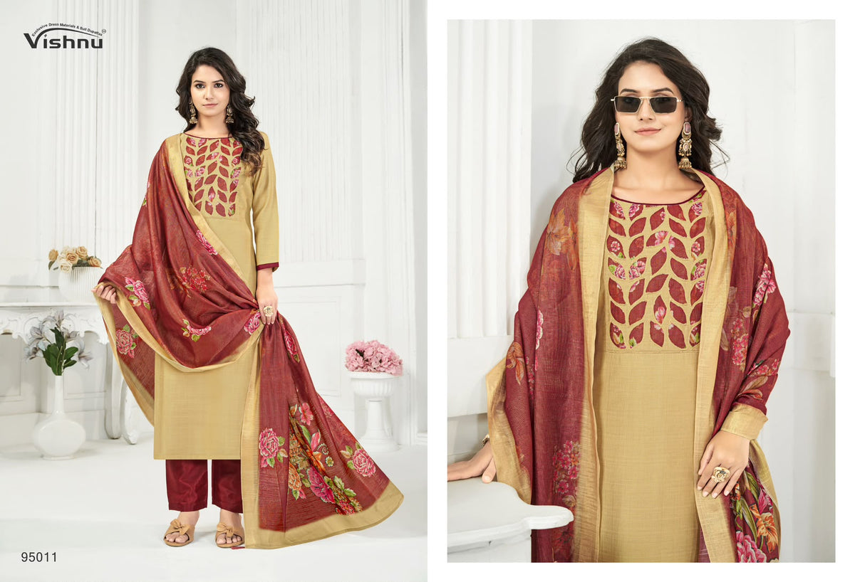 Kajal Vishnu Impex Vetican Silk Pant Style Suits Exporter Ahmedabad