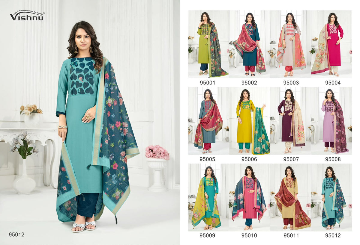 Kajal Vishnu Impex Vetican Silk Pant Style Suits Exporter Ahmedabad