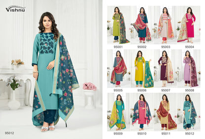 Kajal Vishnu Impex Vetican Silk Pant Style Suits Exporter Ahmedabad