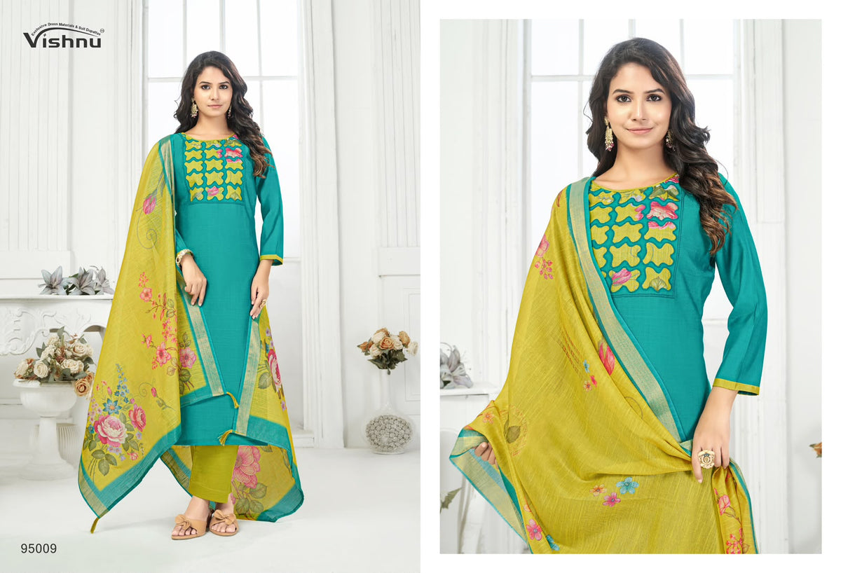 Kajal Vishnu Impex Vetican Silk Pant Style Suits Exporter Ahmedabad