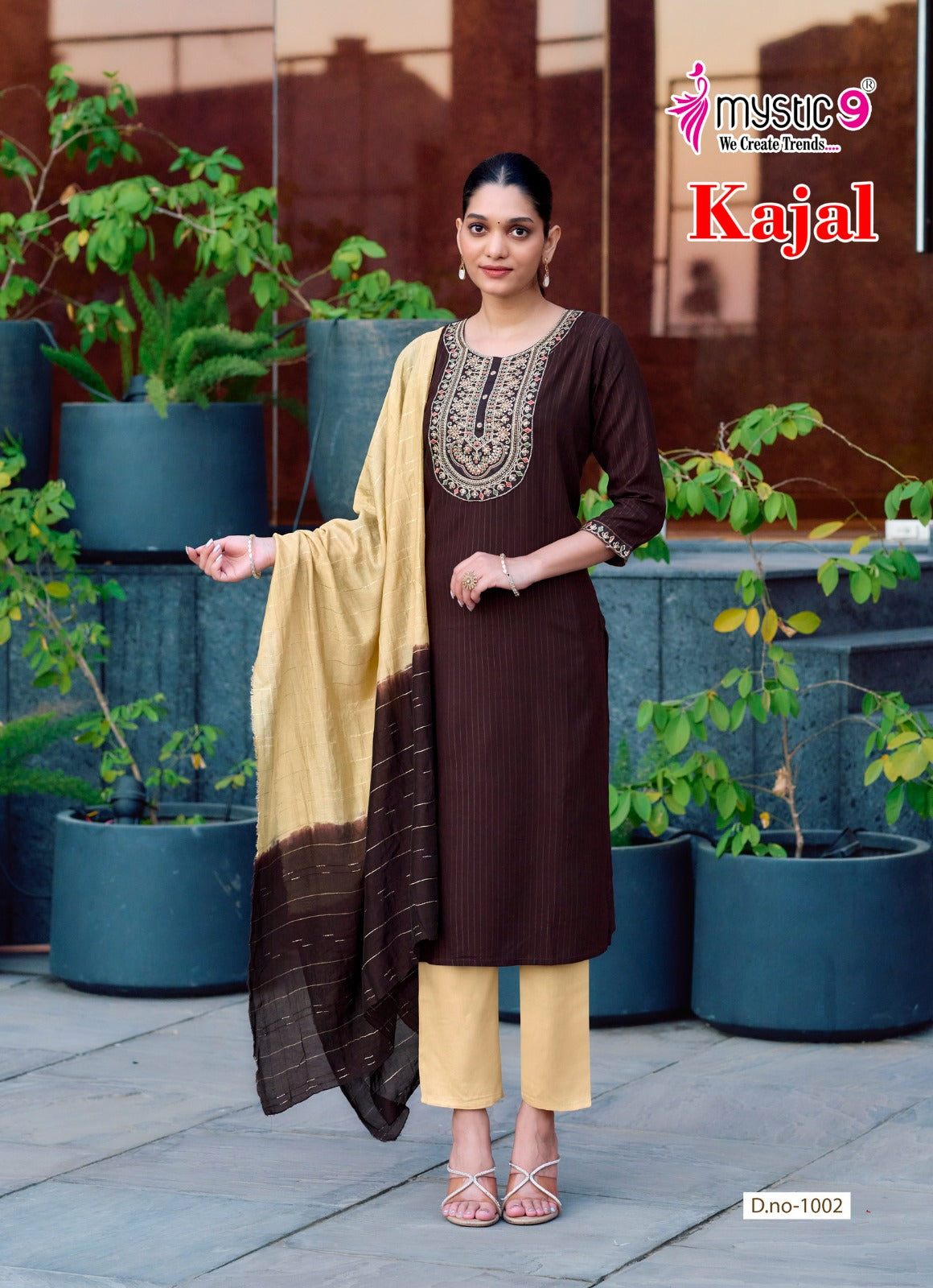 Kajal Vol 1 Mystic 9 Rayon Readymade Pant Style Suits Wholesaler Ahmedabad